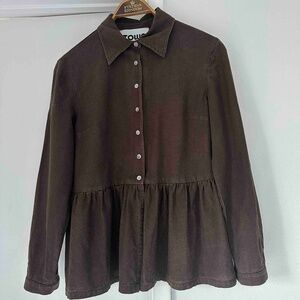 Town raw silk blouse